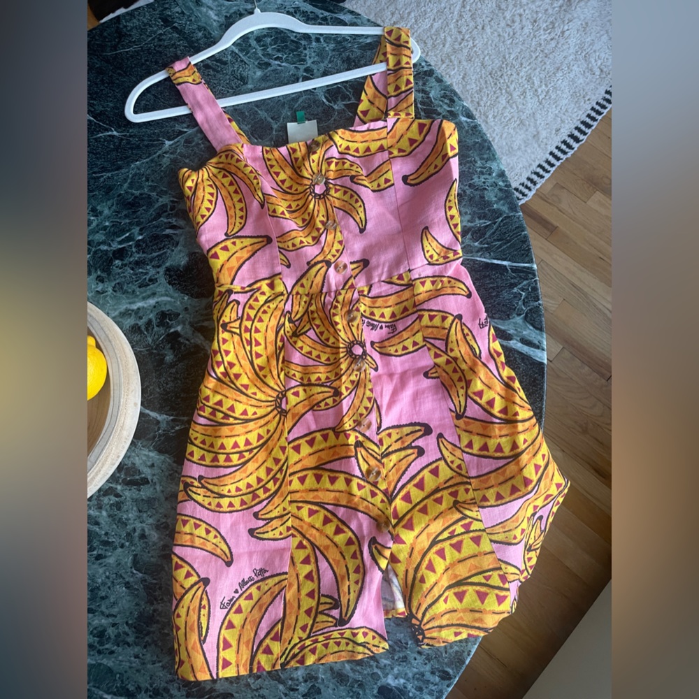 Farm Rio Banana Mini Dress